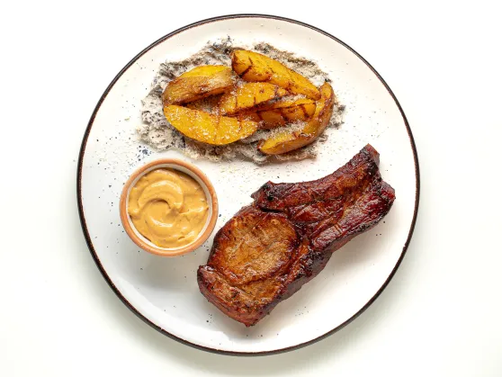 Grilled Pork Loin with Potatoes