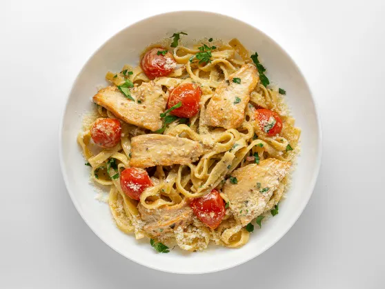 Tagliatelle Pesto with Chicken