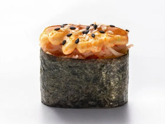 Yaki kani sushi